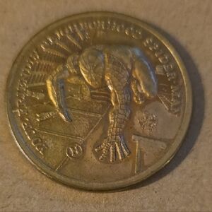 Marvel Spiderman Bronze Collectors Medallion Coin- Collectible # 2- 886 Vintage